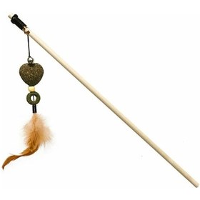 Resim Eastland Doğal Catnipli Kalpli 40 CM Kedi Oltası 