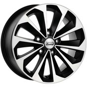 Resim CMS-822-01 7.0x16"-5x114.3 ET45 67.2 Diamond Matt Black Jant (4 Adet) 