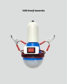 Resim 12v Led Ampul Timsah Kıskaçlı Taşınabilir Aydınlatma 1 