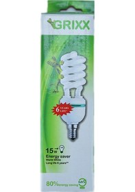 Resim Grixx 15W 220-240V 765Lm 2700K E14 Spiral Tasarruflu Ampul 4 Adet 