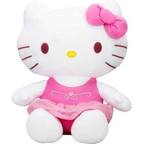 Resim Hello Kitty Fiyonklu Peluş 50 cm. 1 Adet Fiyatıdır 
