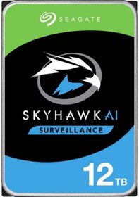 Resim Seagate SkyHawk AI ST12000VE001 3.5" 12 TB 7200 RPM 256 MB SATA 3 HDD 