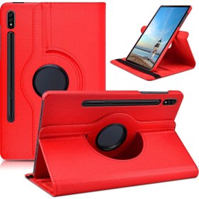 Resim CepLab Samsung Galaxy Tab S9 Plus SM-X810 / X816 Kılıf 12.4 inç 360° Ayarlanabilir Standlı Tablet Kılıfı 