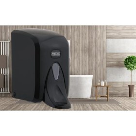 Resim Şeker Portakalım Vialli F5MB Hazneli Medikal Köpük Sabun Dispenseri Aparatı 500 ml Siyah 