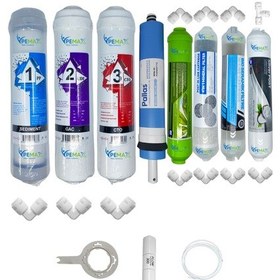 Resim Pws Kapalı Kasa Su Arıtma Cihazı Std 8li Pallas Mebran Alkali+şeffaf Mineral+detox+gümüş İyon Tat 