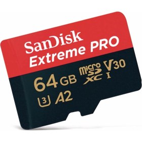 Resim Sandisk Extreme Pro Microsdxc Uhs-I Hafıza Kartı 64 GB + Adaptör ve Rescue Pro Deluxe (Akıllı Telefonlar, Aksiyon Kameraları Veya Dronlar Için, A2, C10, V30, U3, 170 Mb/s Iletim) 