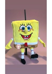 Resim Sünger Bob Peluş Oyuncak Burunlu Hediyelik Uyku Arkadaşı 30 Cm Sarı 