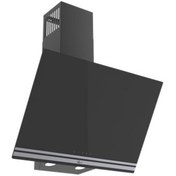 Resim Glgeneral GLD 032S 60 Cm Siyah Cam Duvar Tipi D Enerji Ankastre Davlumbaz 
