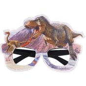 Resim Sones 3 Adet Dinozor Komik Gözlük Doğum Günü Partisi Dekorasyonu Fotoğraf Aksesuarları C Modeli 3+ 