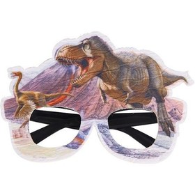 Resim Sones 3 Adet Dinozor Komik Gözlük Doğum Günü Partisi Dekorasyonu Fotoğraf Aksesuarları C Modeli 3+ 
