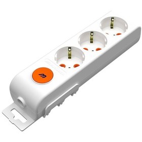 Resim Mutlusan Ri-Tech Topraklı Anahtarlı Çocuk Korumalı Grup Priz 3'lü Beyaz 