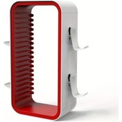 Resim Cloud011 2'li Oyun Kulesi Ps5 Ps4 Xbox Series Switch Oled İçin Kırmızı Beyaz Oyun Depolama Çözümü 