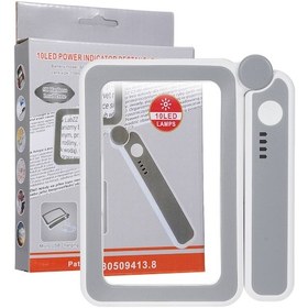 Resim Gajeena Usb Şarjlı 4x Büyüme Oranı Eldeki Büyüteç, 10 Led Beyaz Işık, Üç Seviye Işık, Akıllı Dokunmatik Kapatma, Pil Göstergesi, Gri-beyaz Çok Renkli 