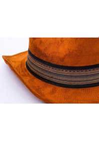 Resim Twingold İsme Özel Süet Kovboy Fötr Şapka - Ab01007 - Taba Taba 