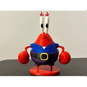 Resim Mr. Krab Dekoratif Yengeç Figür Renkli Masa Üstü Biblo 