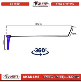 Resim Pdr Boyasız Göçük Düzeltme Özel Çubuk Sustalı 360 Döner Kulp 