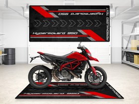 Resim HYPERMOTARD 950 İçin Tasarlanmış Motosiklet Matı - MM7178 - Kişiye Özel / 220cm x 100cm 