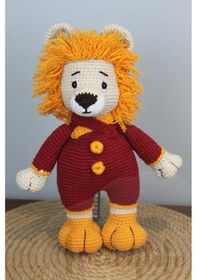 Resim Aleylife Amigurumi Taraftar Bebek Sarı Kırmızı 