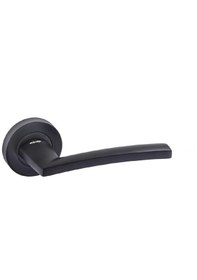 Resim Doğanlar Rodos Lüx Rozetli Kapı Kolu Mat Siyah Oda 