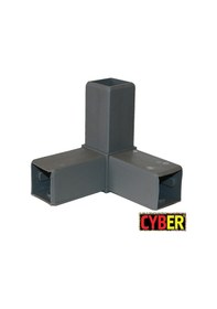 Resim 40X40 Plastik Üçlü Profil Birleştirici 3 Köşe Teşkil-Gri 