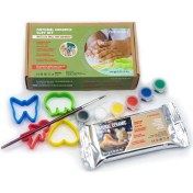 Resim Mena Rise Seramik Kil Seti,beyaz 250 gr Fırınlamaya Gerek Olmayan Kilhamuru,kalıplar,fırça ve 6,şekillendir,kalıpla,kes,kurut Ve. Montessori Sınıfları Için Toksik Olmayan Kil Kiti 