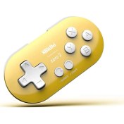 Resim 8bitdo Zero 2 Bluetooth Oyun Kolu Nintendo Switch, Pc, Mac Os, Android Sarı 