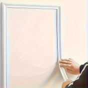 Resim 2 Rulo (Toplam 12m) - Şık Kendinden Yapışkanlı Kenar Koruyucu - Yumuşak Bükülebilir PVC Görünümlü - Kolay Kurulum, Alet Gerektirmez - Duvarlar, Zeminler, Dolaplar, Taban Süslemeleri İçin - Modern Ev Dekoru - Dayanıklı Dekorasyon, Paspas Kenarı, Düz Yüzey Bitimi, Aletsiz Uygulama 