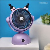 Resim BABUN Sanrio Kuromi Masa Üstü Elde Taşınabilir Yazlık Mini Kuromi Şarjlı Fan Mini Vantilatör Serinletici 