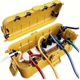 Resim Willowhaven Sarı 6 Girişli 29x13x10cm Elektrik Kutusu Pano Bağlantı Kutusu 