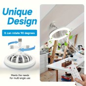 Resim FIBRAVE 10 İnç Akıllı Tavan Fanı Uzaktan Kumanda ile, 50W Hafif Tasarım, 3 Hız Ayarlı Rüzgar, Adım Adım Karartma 3000K-6500K, E26/27 Vida Kurulumu, Aromaterapi Tabletleri ve Otomatik Kapanma Yatak Odası, Mutfak, Çalışma, Tuvalet, Tavan Fanı Işık Aparatı, Yatak Odası Aydınlatması, Şık Aydınlatma, Dayanıklı Aydınlatma 