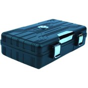 Resim Parmida Seyahat Tipi Mat Siyah Humidor Puro Kutusu 
