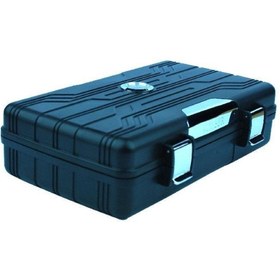Resim Parmida Seyahat Tipi Mat Siyah Humidor Puro Kutusu 