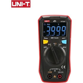 Resim Unı-t Ut123t Dijital Mini Multimetre Test Cihazı Otomatik Dc Ac Voltmetre Frekans Kapasite Ohm Metre Ölçüm Aletleri 