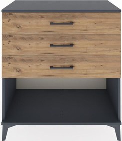 Resim Hyperion Şifonyer 3 Çekmeceli 88x44x96 Antrasit-çam Antrasit 