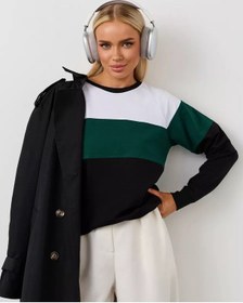 Resim Bruno Gatti Büyük Beden Sıcak Tutan, İçi Şardonlu Olmayan Spor Sweatshirt 253487009 Beyaz 