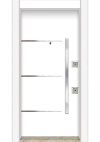 Resim MONO ÇELİK KAPI MN-1744 SOL Daire Giriş Kapısı, Çelik Kapı 
