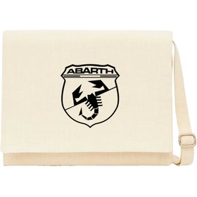 Resim Abarth Black Logo Krem Postacı Çantası - Krem 