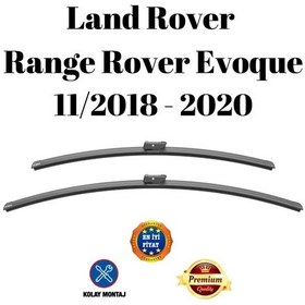 Resim Land Rover Range Rover Evoque 2018 2019 2020 Uyumlu Araca Özel Ön Cam Muz Tipi Silecek Süpürgesi Takımı 65/53cm 2li Set Silbak 