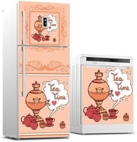 Resim Buzdolabı Ve Bulaşık Makinesi Takım Sticker 0209 