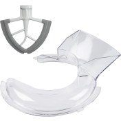 Resim Kitchenaid 4.5 ve 5 Litre Eğik Başlık Stant Mikserleri ve Eğim Başı 4.5-5qt Için Esnek Kenar Çırpıcı Için Dökme Kalkan (Yurt Dışından) 