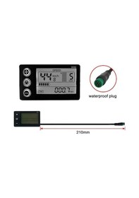 Resim Flybuy Y26383 Siyah S866 Lcd Hallow Elektrikli Ekran E-bike Bisiklet 48v 36v 24v Ps Siyah 