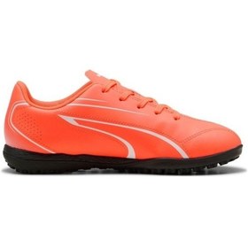 Resim Puma Glowing Red Çocuk Unısex Halı Saha Ayakkabı 10748711 Turuncu 