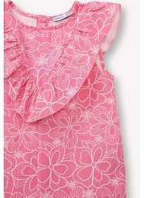 Resim Defacto Kız Bebek Floral Keten Tulum H6017a526smpn206 Pembe-pn206 