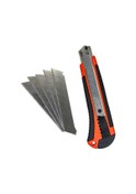 Resim 5335 Geniş Maket Bıçağı Falçata Yedekli Set 18 Mm 