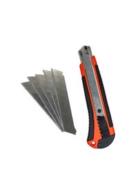 Resim 5335 Geniş Maket Bıçağı Falçata Yedekli Set 18 Mm 