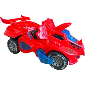 Resim Trust Store Trex Dinazor Figür Araba Sesli Işıklı Pilli Müzikli Transformers Robot Dinozor 20CM 