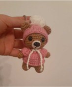 Resim Trend bayb Amigurumi Ayı Anahtarlık 