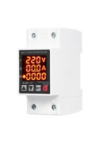 Resim Geeksen Radyal Tip Akıllı Akım-gerilim Koruyucu, Ac80-400v/1-63a Ayarı, Enerji Ölçer, Aşırı Düşük Yüksek Gerilim Koruması, Beyaz Abs Malzeme 