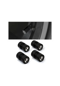 Resim Ankatek Sones 4 Adet/takım Alüminyum N Etiket Araba Lastiği Vana Kapakları Siyah Bt 