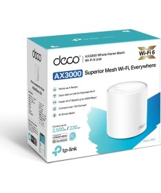 Resim TP-Link Deco X50 (1-Pack) | Wi-Fi 6 Mesh Sistemi | AX3000 Mbps Hız | Fiber Uyumlu | Çift Bant | Gigabit Port | 150 Cihaz | 230 m² Kapsama | WPA3 | Mobil Uygulama ile Kolay Kurulum 